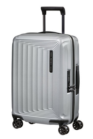 Walizka kabinowa Samsonite Nuon 55cm powiększana srebrna